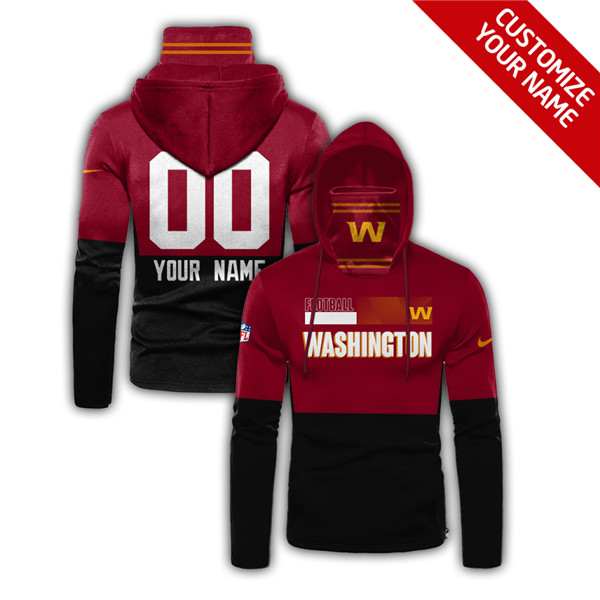 Men's Washington Football Team 2020 Customize Hoodie Mask
